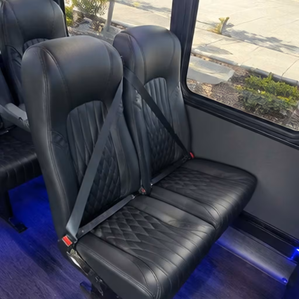 28 passenger minibus interior