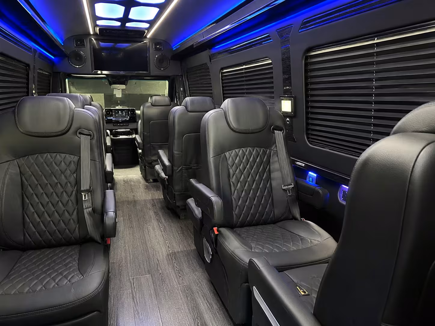 sprinter van with driver inside