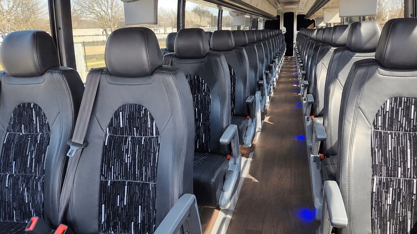 sterling heights charter bus interior