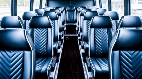 sterling heights 15 passenger minibus inside