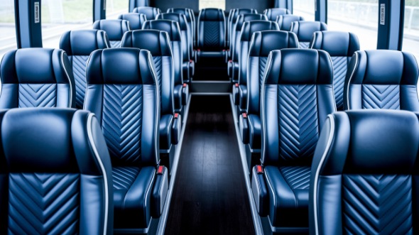sterling heights 18 passenger minibus inside
