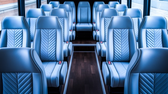 sterling heights 18 passenger minibus interior
