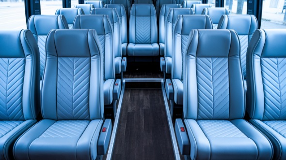 sterling heights 28 passenger minibus inside