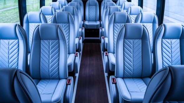 sterling heights 28 passenger minibus interior