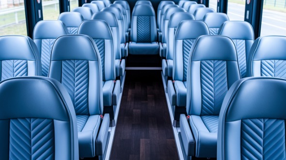 sterling heights 35 passenger minibus inside