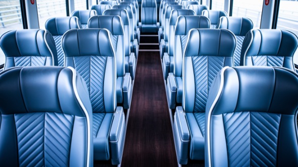 sterling heights 50 passenger charter bus interior