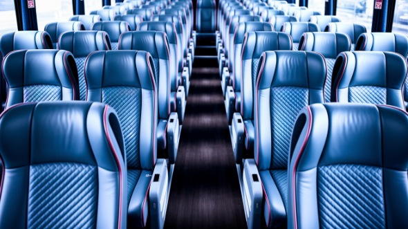 sterling heights 54 passenger charter bus interior