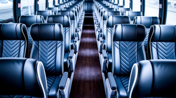 sterling heights 55 passenger charter bus inside