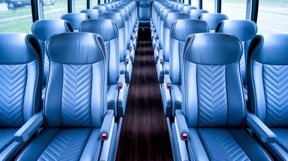 sterling heights 56 passenger charter bus interior